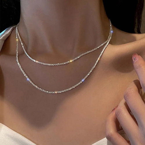 Aurora Necklace™ – Double Layer Chain